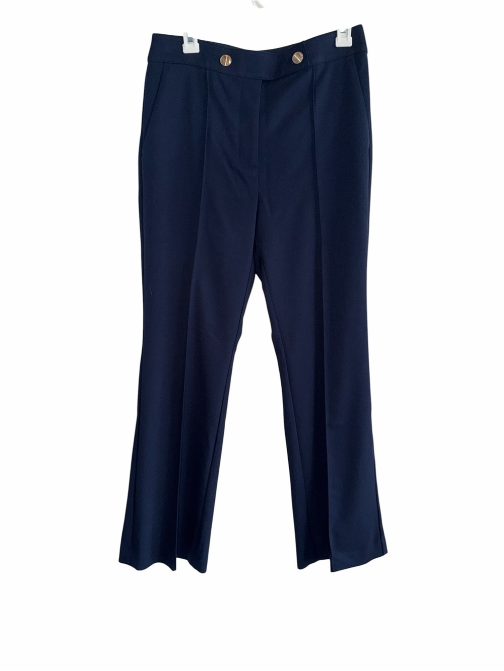 LOFT Pintucked Flare Pants in Twill size 6 NWT - Picture 4 of 10
